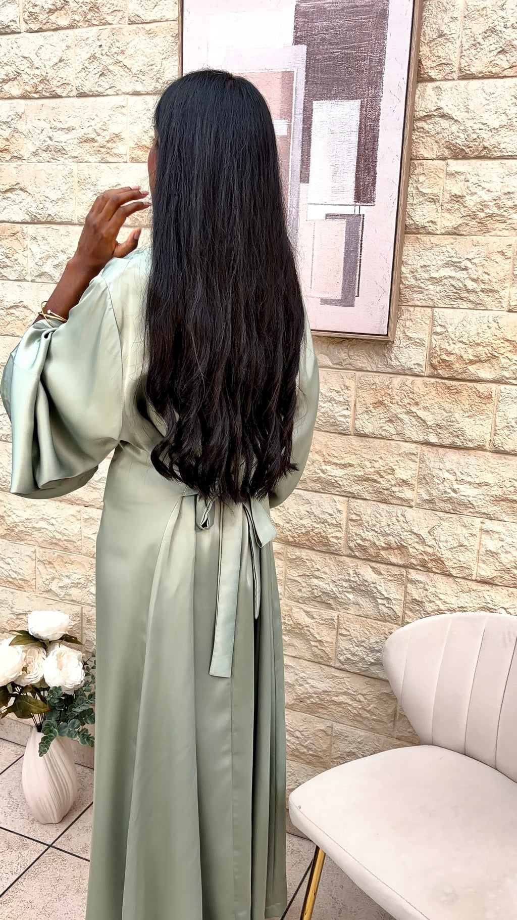 ROBE LAYANE - VERT EAU