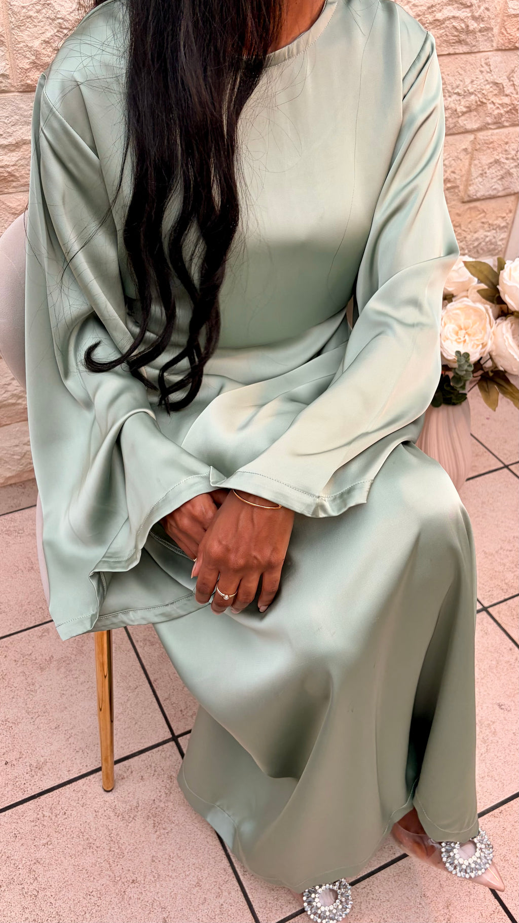 ROBE LAYANE - VERT EAU