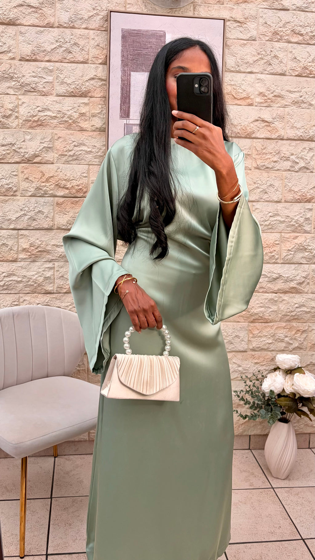 ROBE LAYANE - VERT EAU