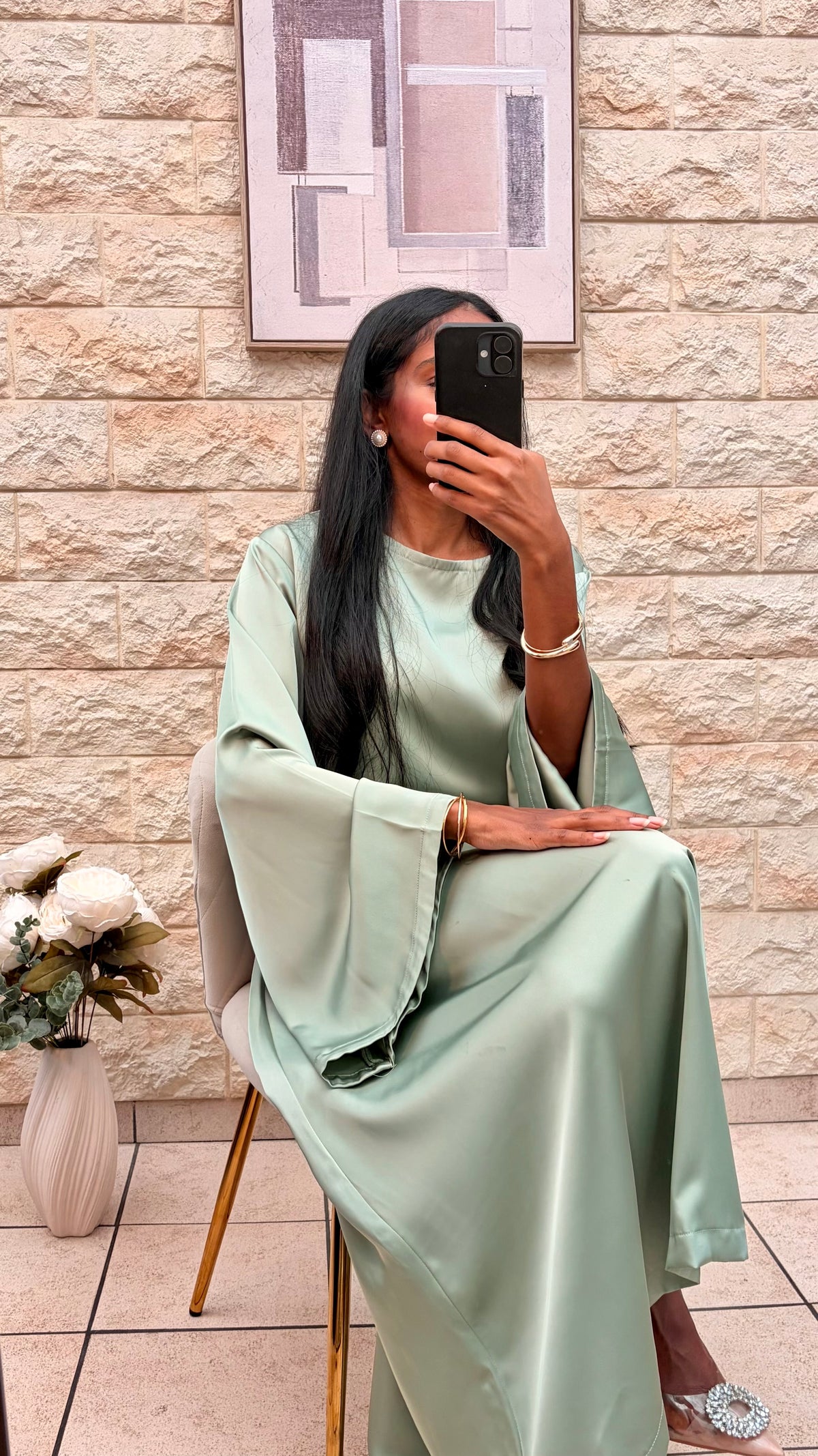 ROBE LAYANE - VERT EAU